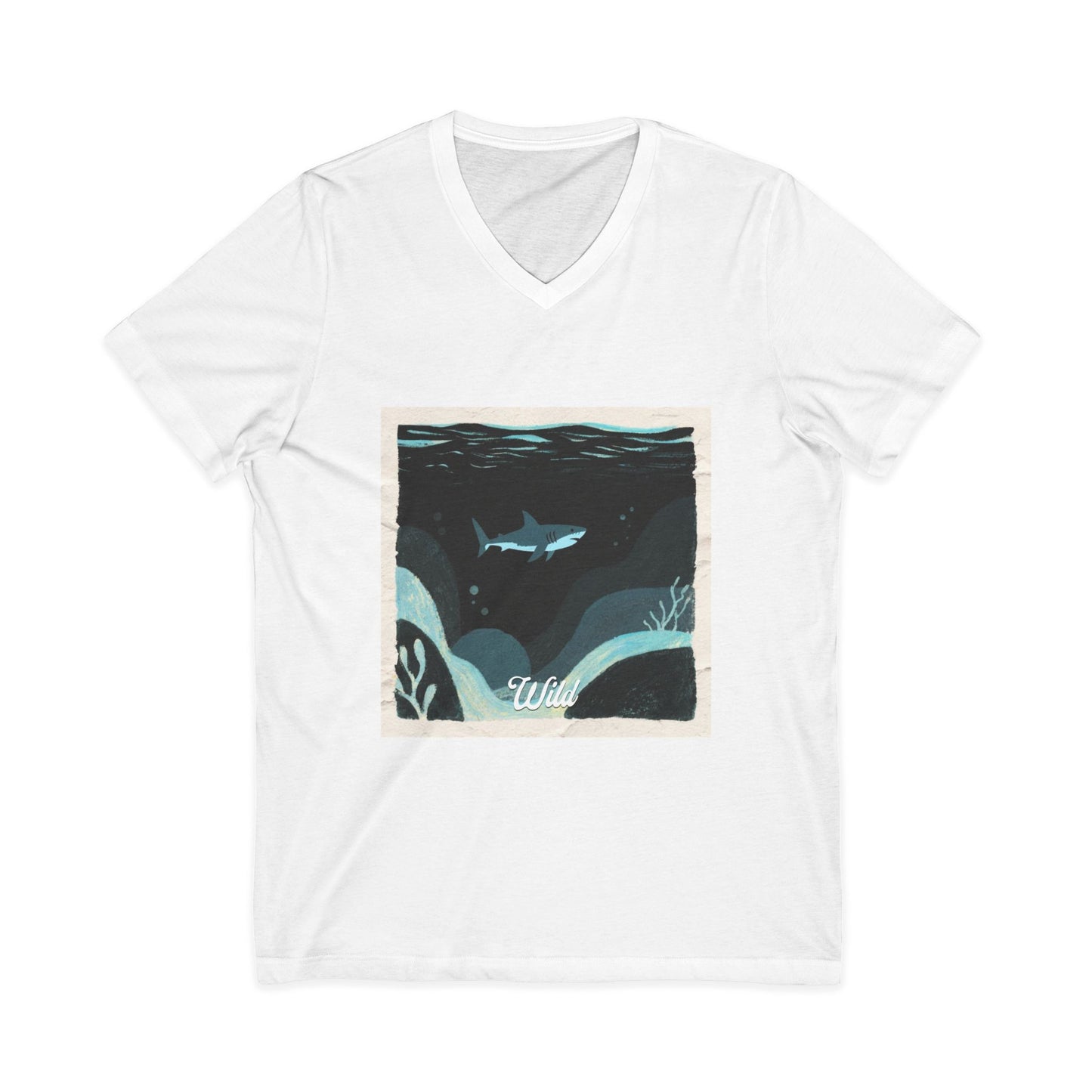 V • Shark V-Neck Tee - Wild