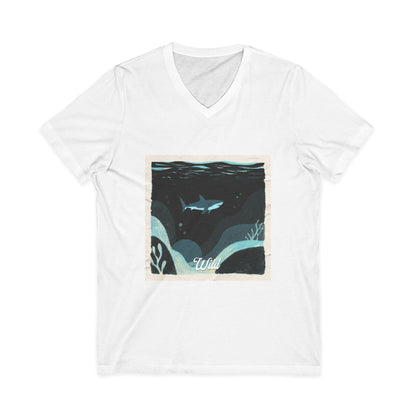 V • Shark V-Neck Tee - Wild