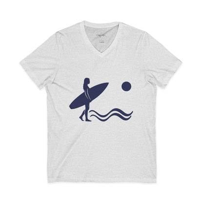 •V• Surfer V-Neck Tee - Silhouette
