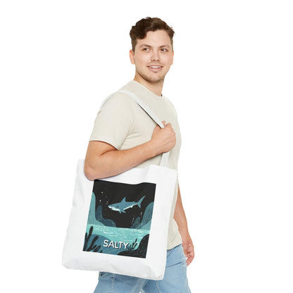 Shark Tote Bag - "Salty"