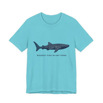 Shark Tee –  Whale Shark Silhouette "Biggest Fish In Any Pond"