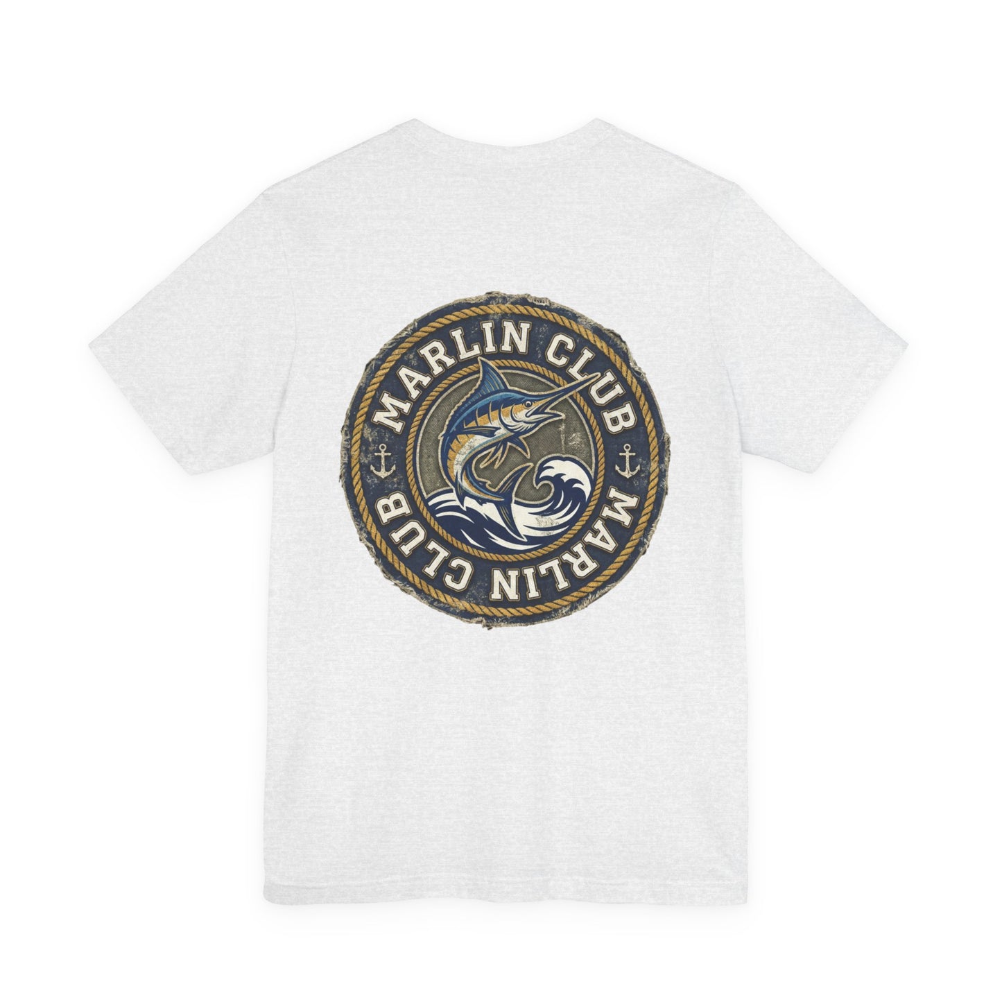 Marlin Club Tee - Back Image (Small Badge on Front)