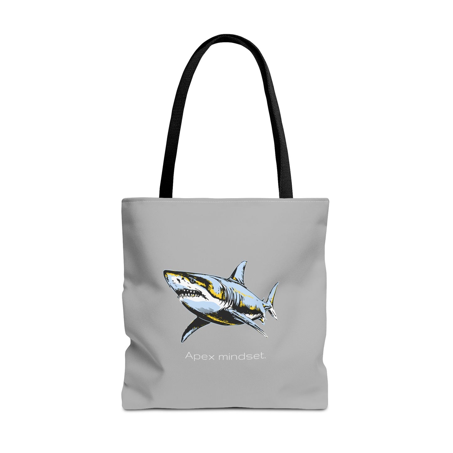 Shark Tote Bag - "Apex Mindset" Graphic Ocean Shopper