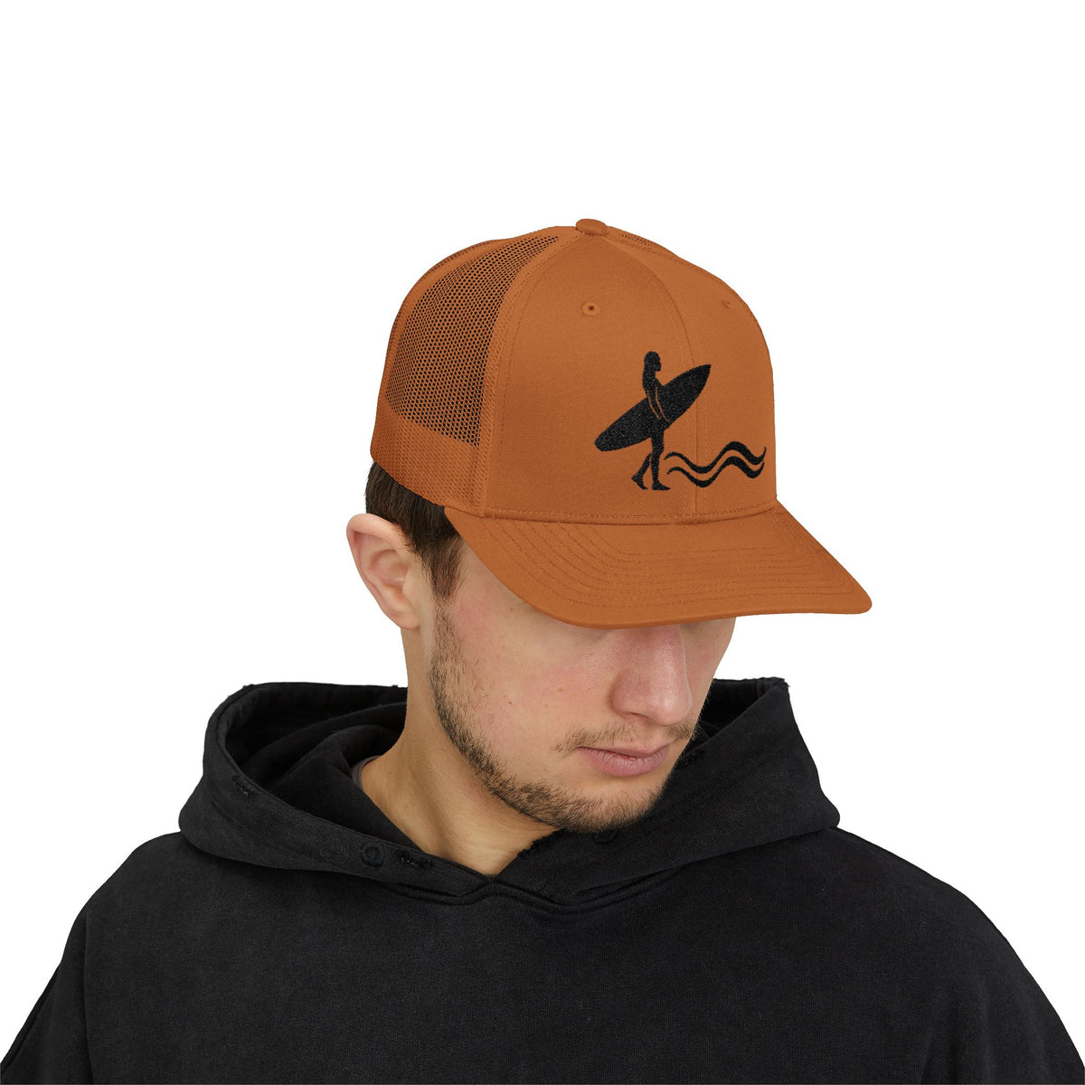 Surfer Silhouette Snapback Hat
