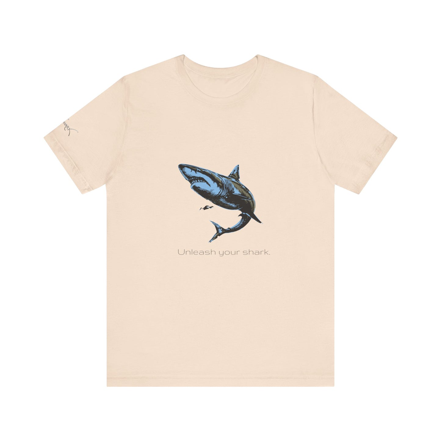 Great White Shark "Unleash your shark" Graphic Unisex Jersey Tee
