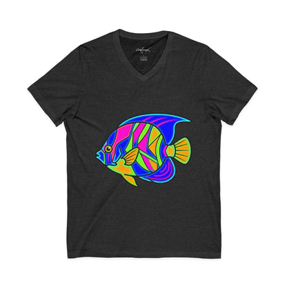 Neon Angelfish V-Neck Tee - Solo