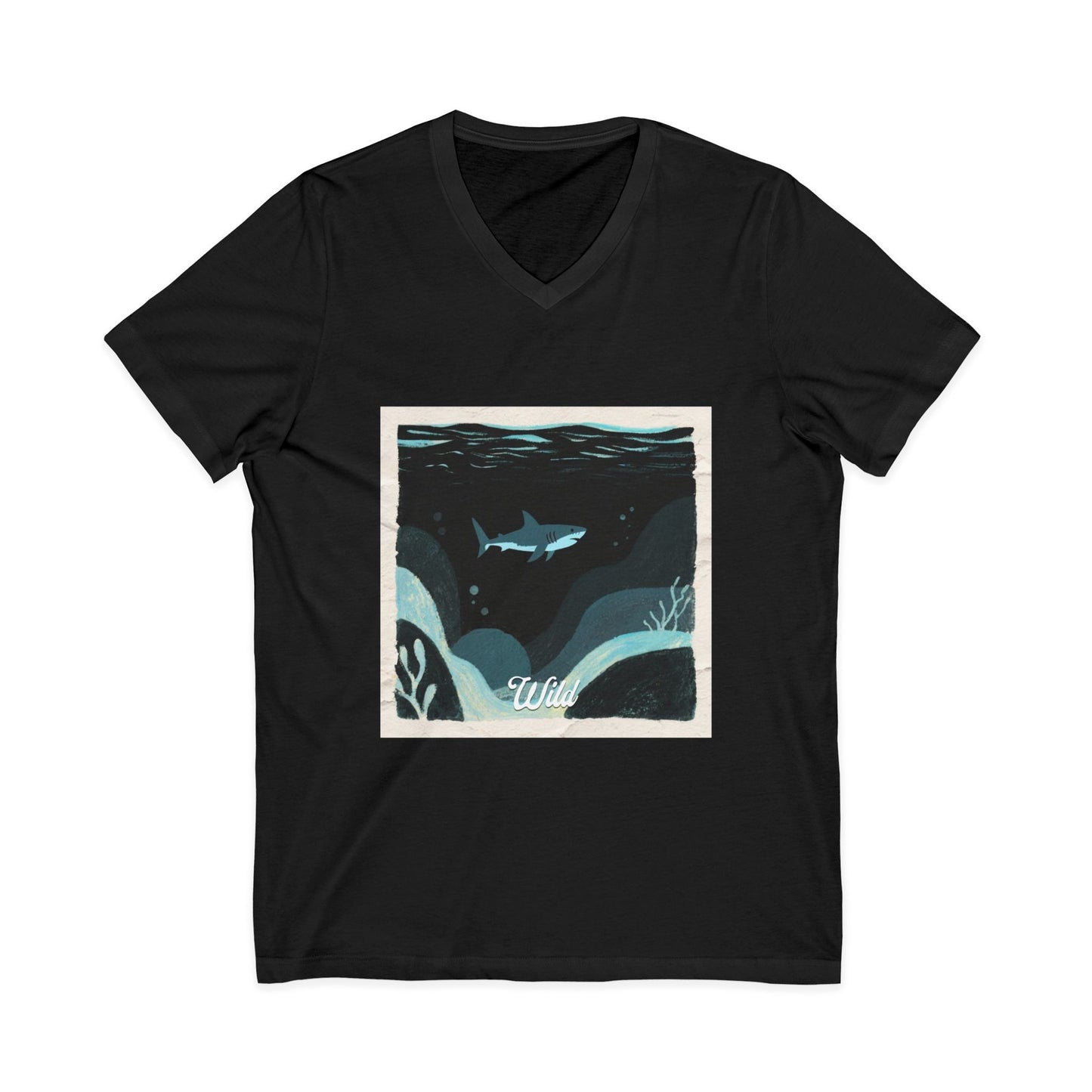 V • Shark V-Neck Tee - Wild