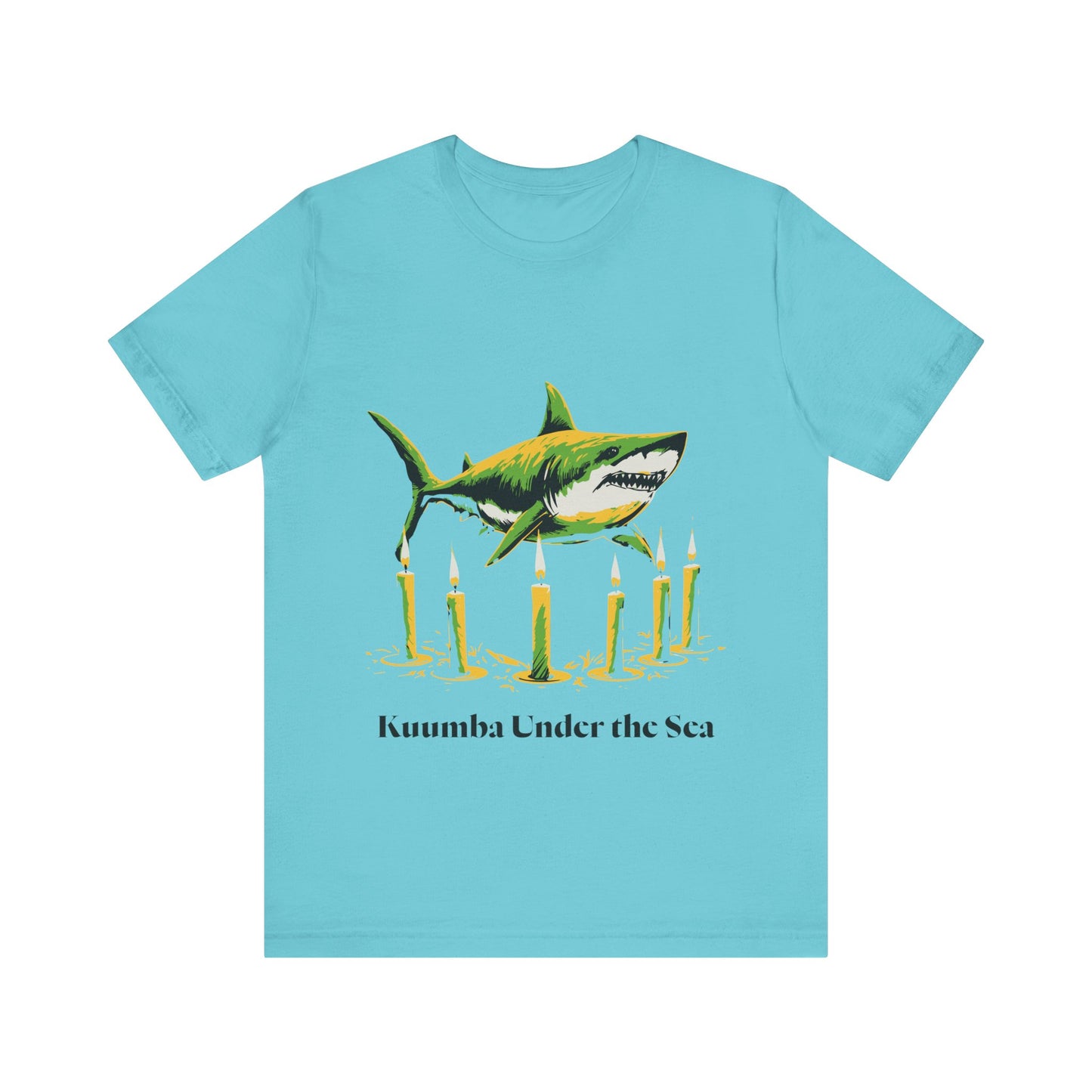 Kwanzaa Shark Tee - Kuumba Under the Sea Graphic Unisex Jersey Tee