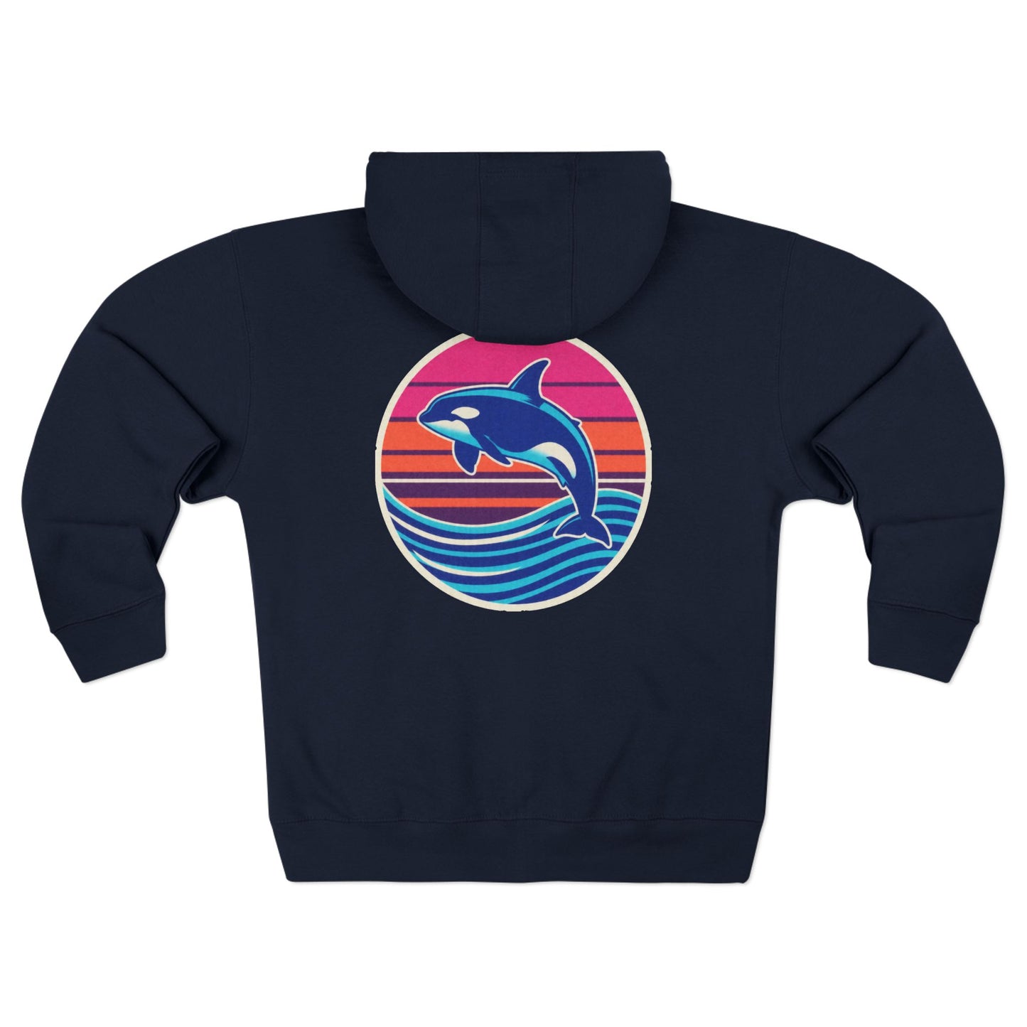 Orca Zip Hoodie — Retro Orca
