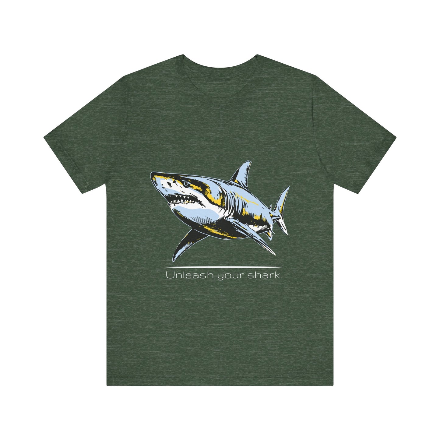 Great White Shark Ultimate "Unleash your shark" Graphic Unisex Jersey Tee