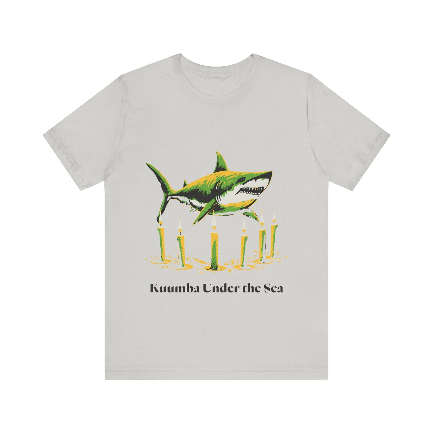 Kwanzaa Shark Tee - Kuumba Under the Sea Graphic Unisex Jersey Tee