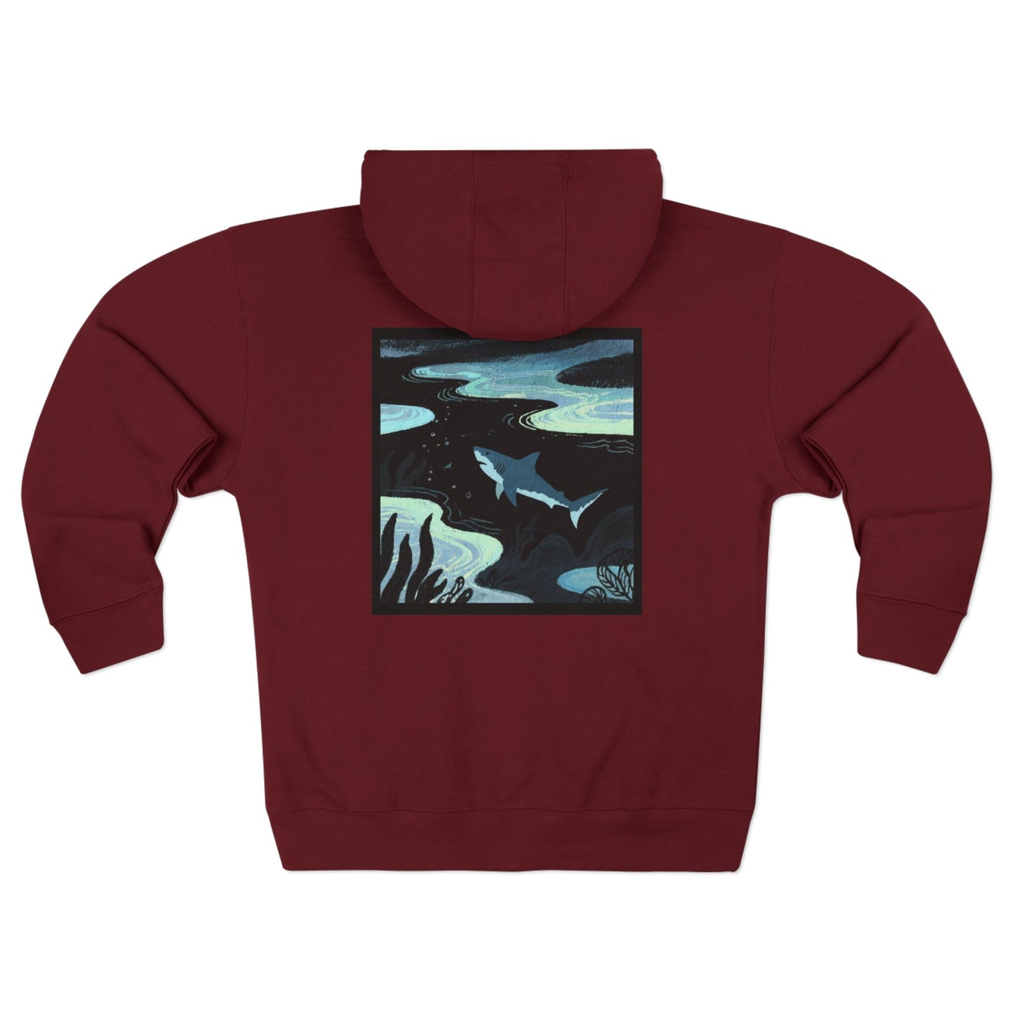 Shark Zip Hoodie — Shark Nightscape