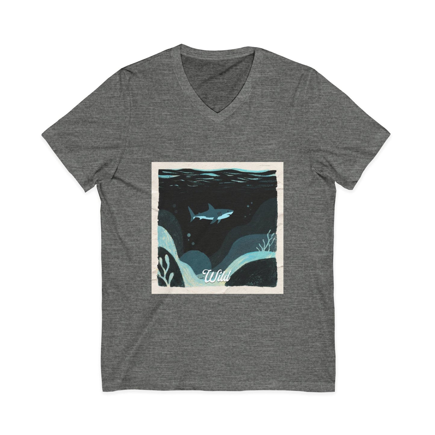 V • Shark V-Neck Tee - Wild
