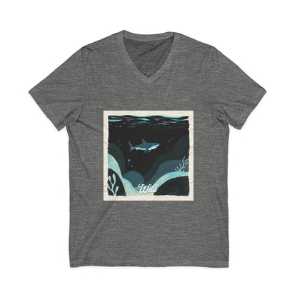 V • Shark V-Neck Tee - Wild