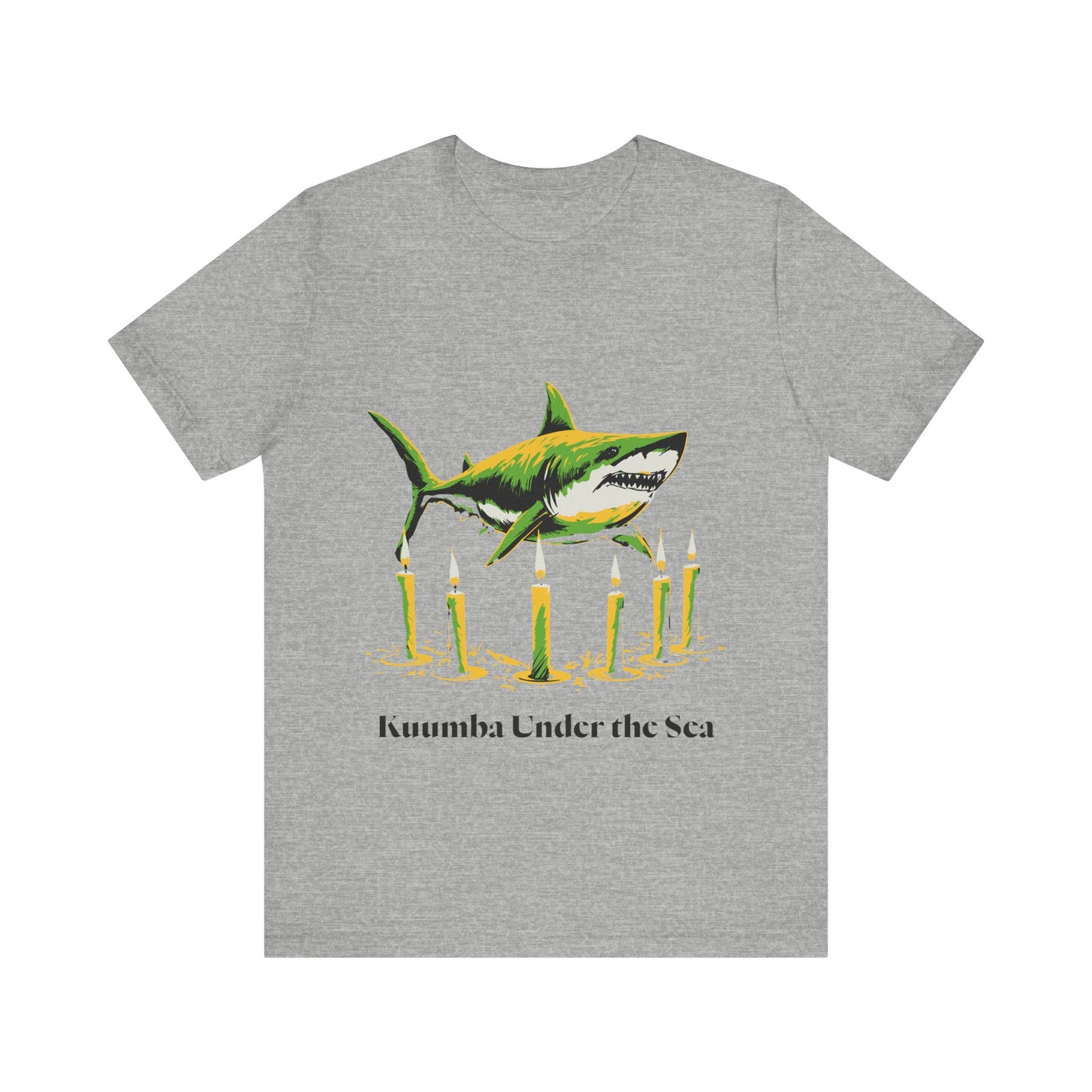Kwanzaa Shark Tee - Kuumba Under the Sea Graphic Unisex Jersey Tee