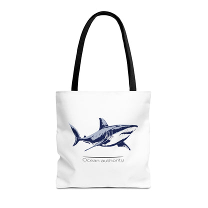Shark Tote Bag — 'Ocean Authority' & 'Unleash Your Shark' Printed Tote