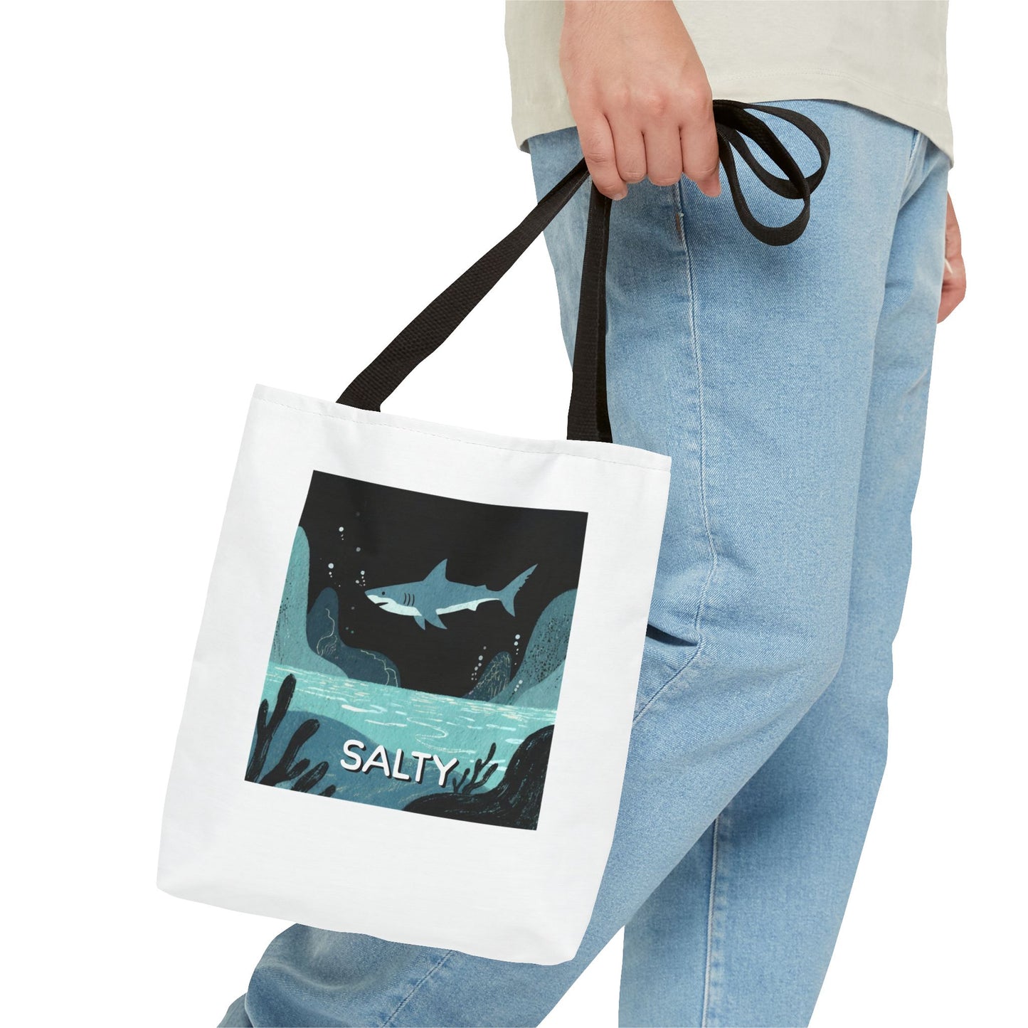 Shark Tote Bag - "Salty"