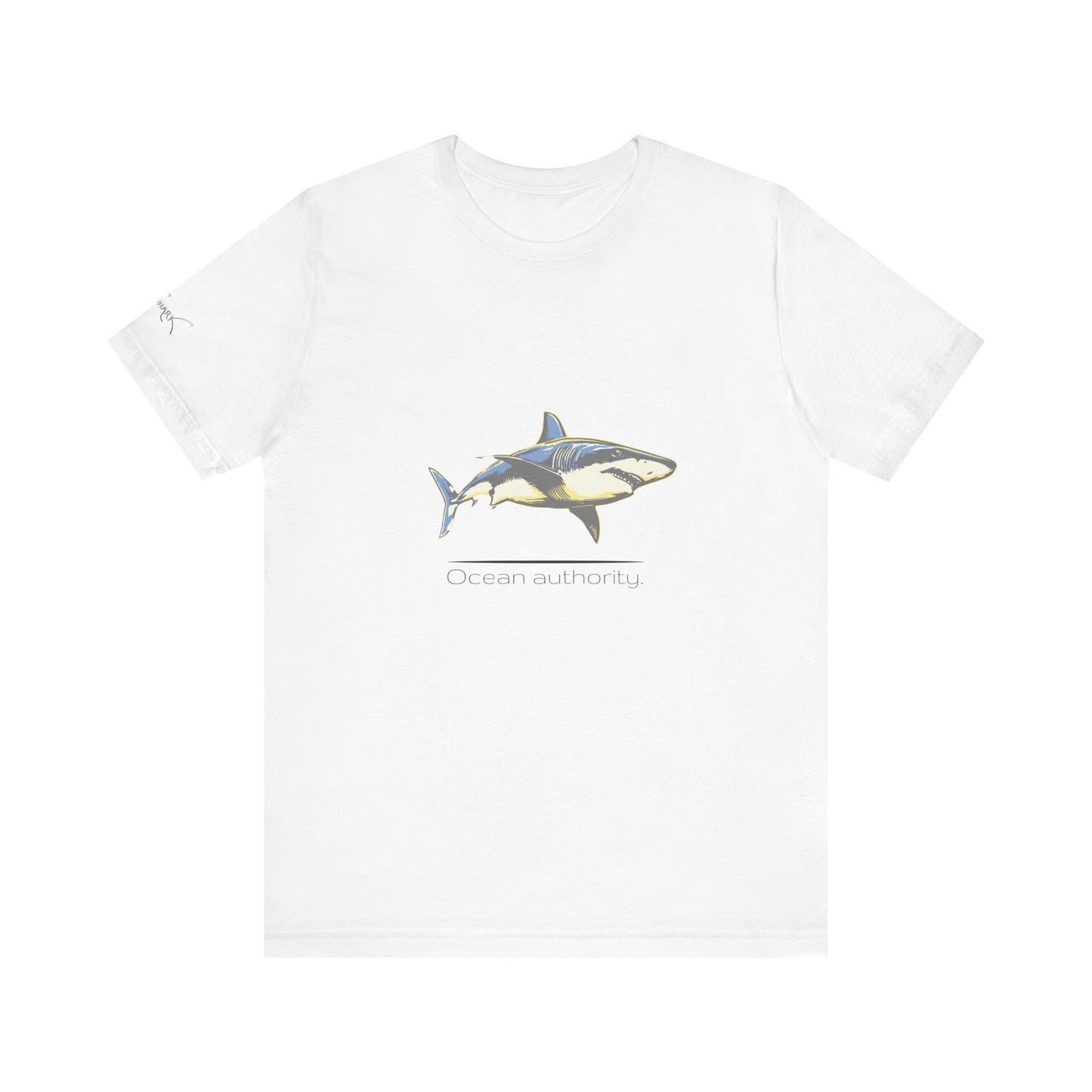 Great White Shark "Ocean Authority" Graphic Unisex Jersey Tee