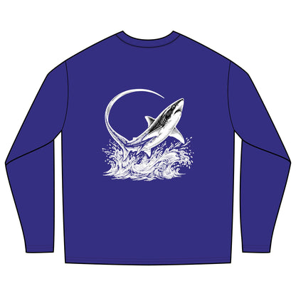 Rash Guard — Thresher Club (Back Image, Front Text)