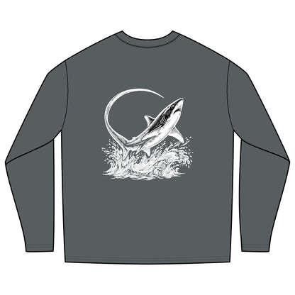 Rash Guard — Thresher Club (Back Image, Front Text)