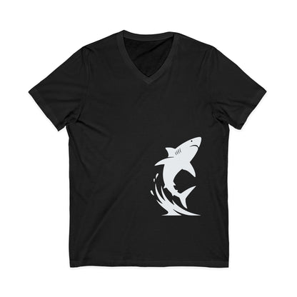 •V• Shark V-Neck Tee - Breach White