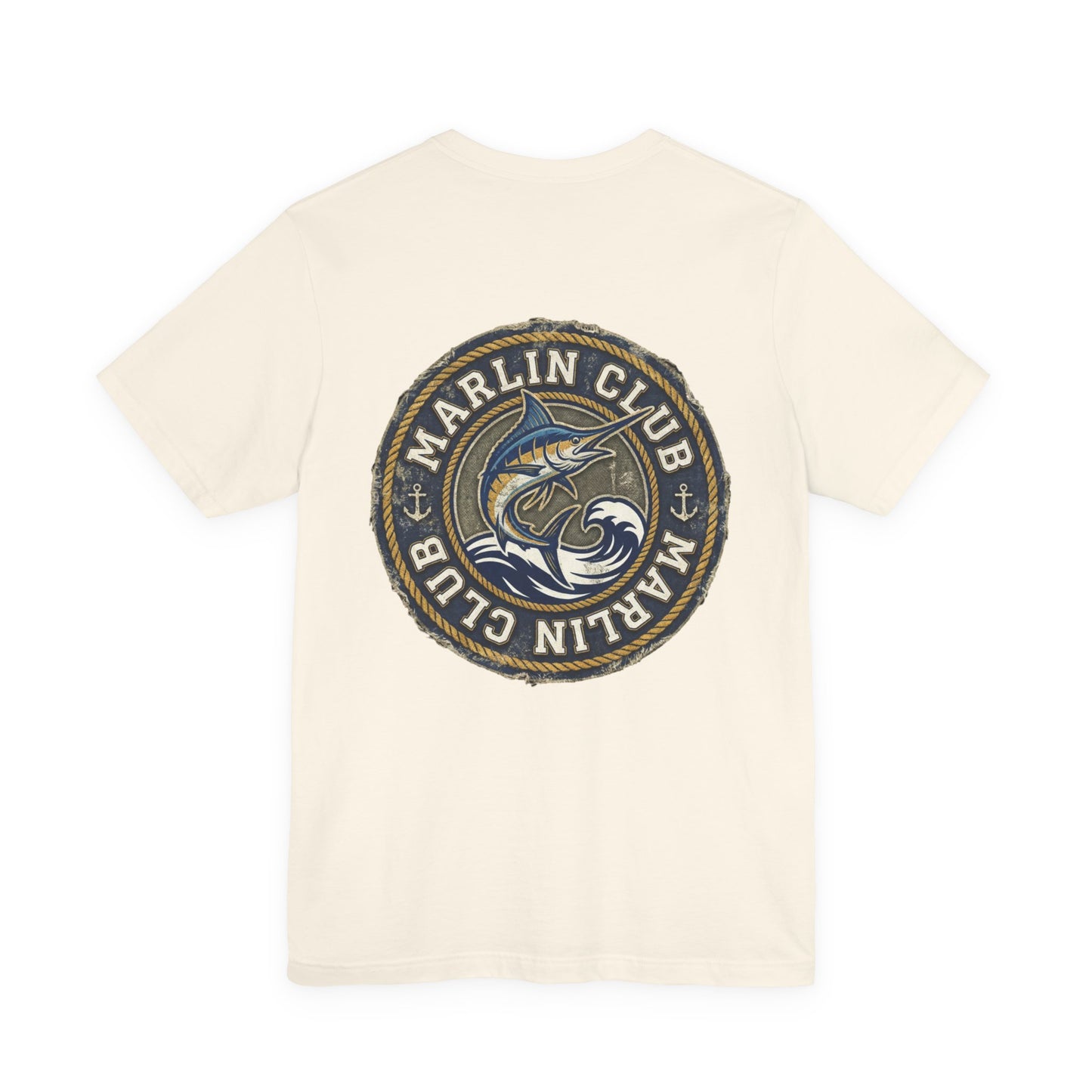 Marlin Club Tee - Back Image (Small Badge on Front)