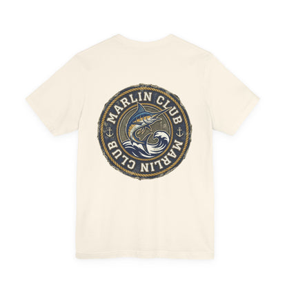 Marlin Club Tee - Back Image (Small Badge on Front)