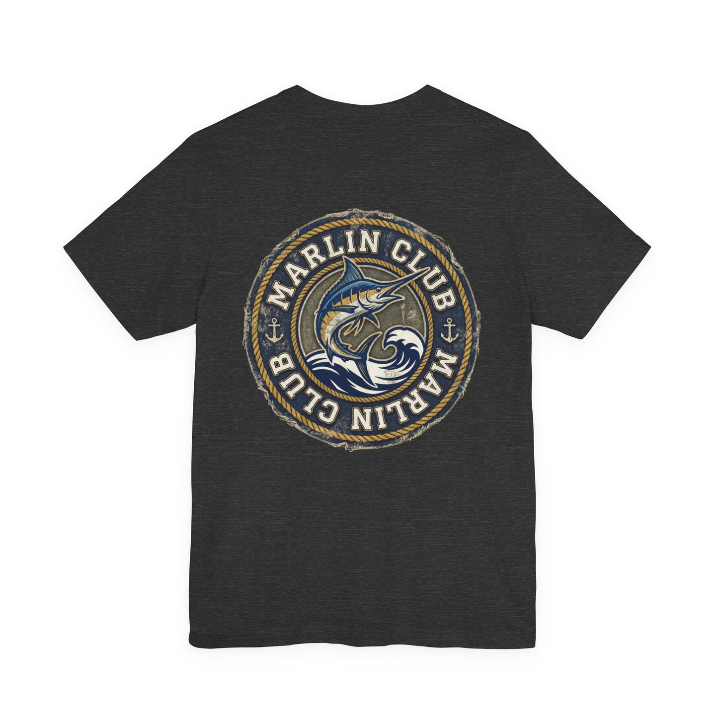 Marlin Club Tee - Back Image (Small Badge on Front)