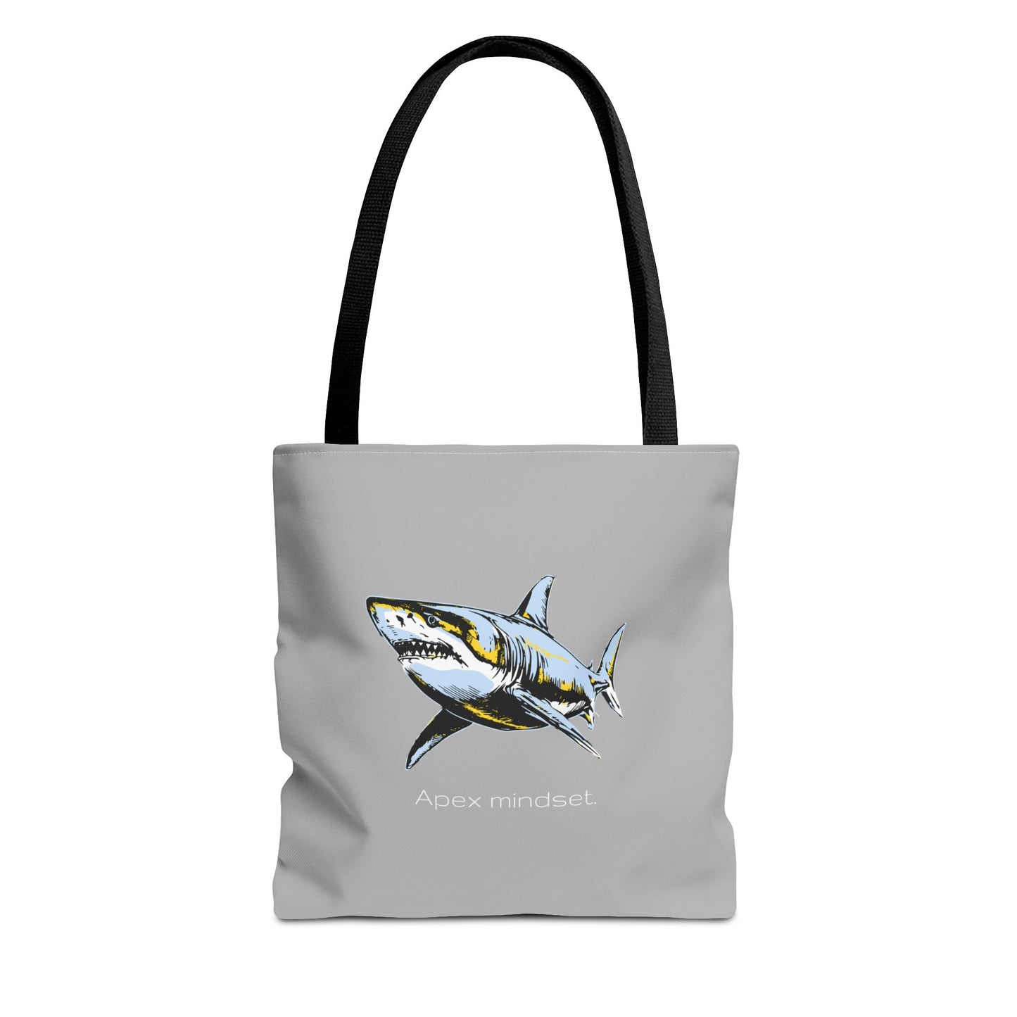 Shark Tote Bag - "Apex Mindset" Graphic Ocean Shopper