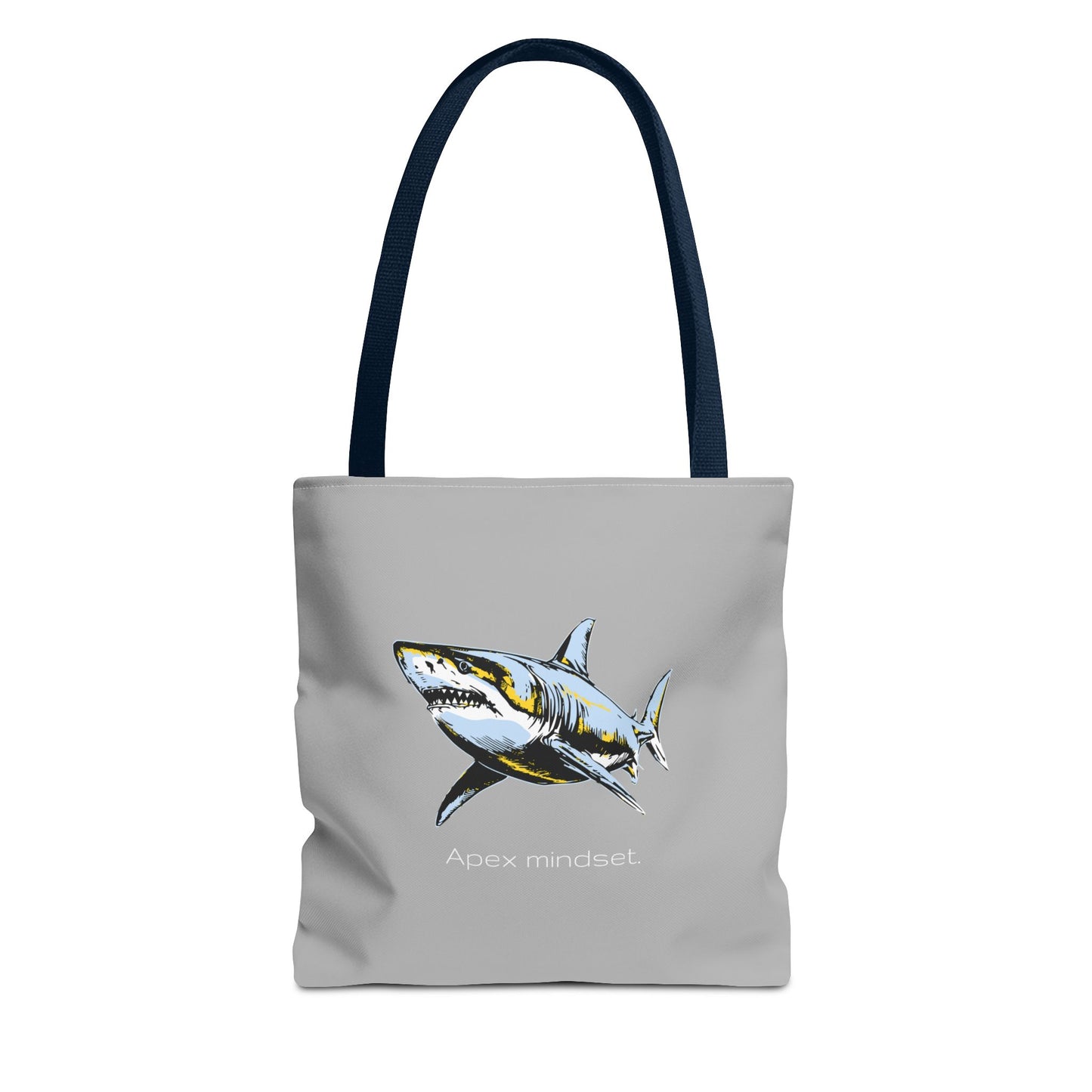 Shark Tote Bag - "Apex Mindset" Graphic Ocean Shopper