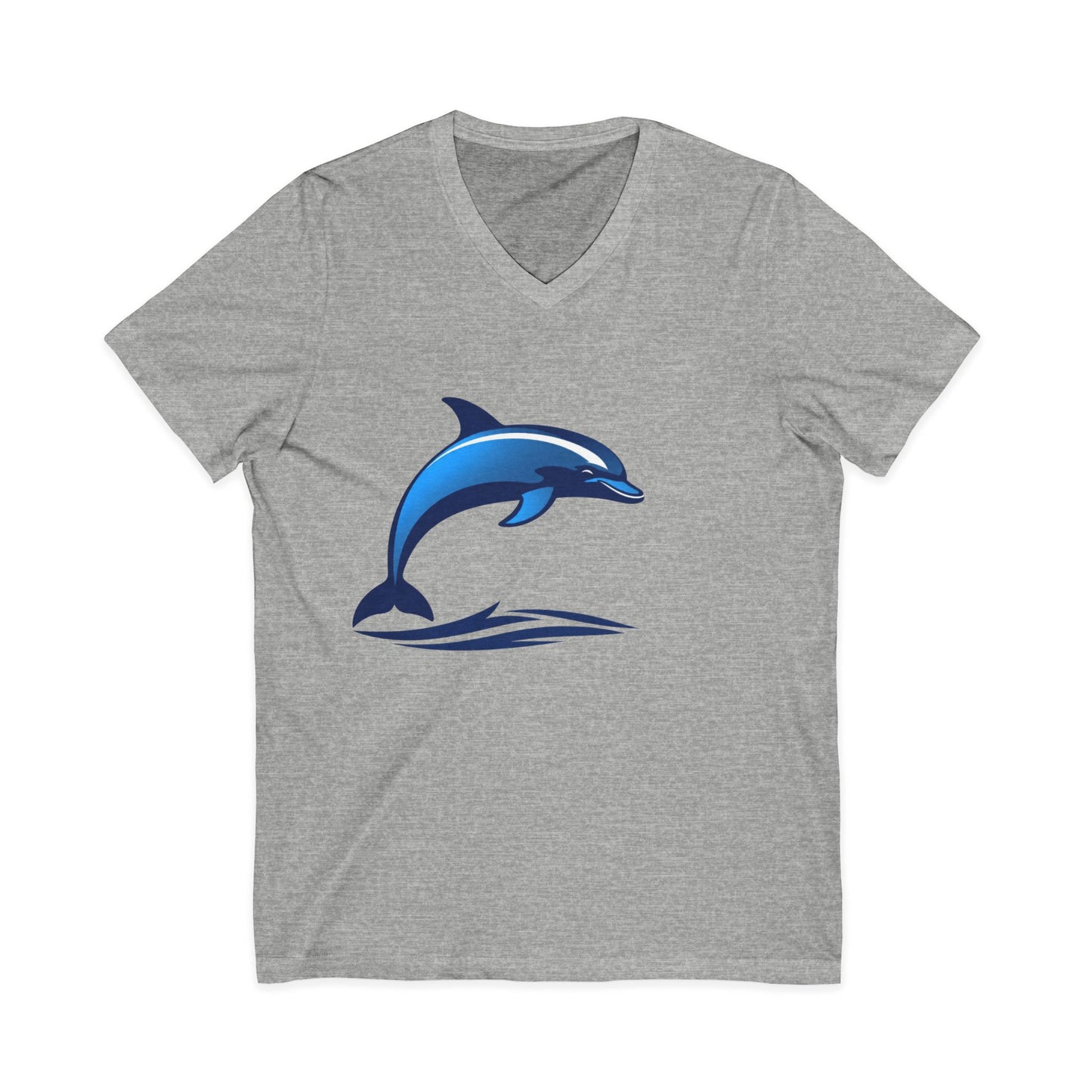 •V• Dolphin V-Neck Tee - Wave