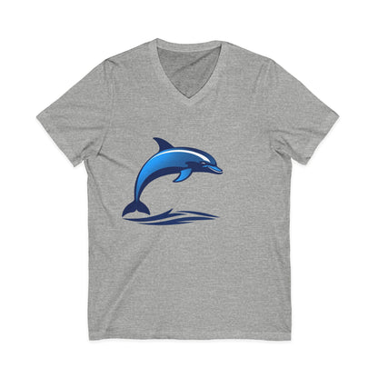 •V• Dolphin V-Neck Tee - Wave