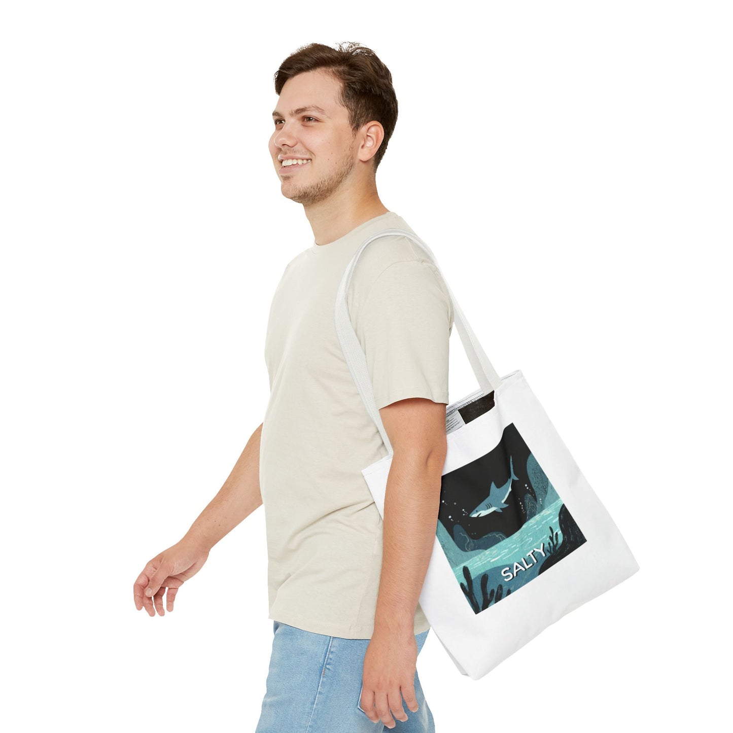 Shark Tote Bag - "Salty"