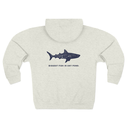 Shark Zip Hoodie - Biggest Fish In Any Pond