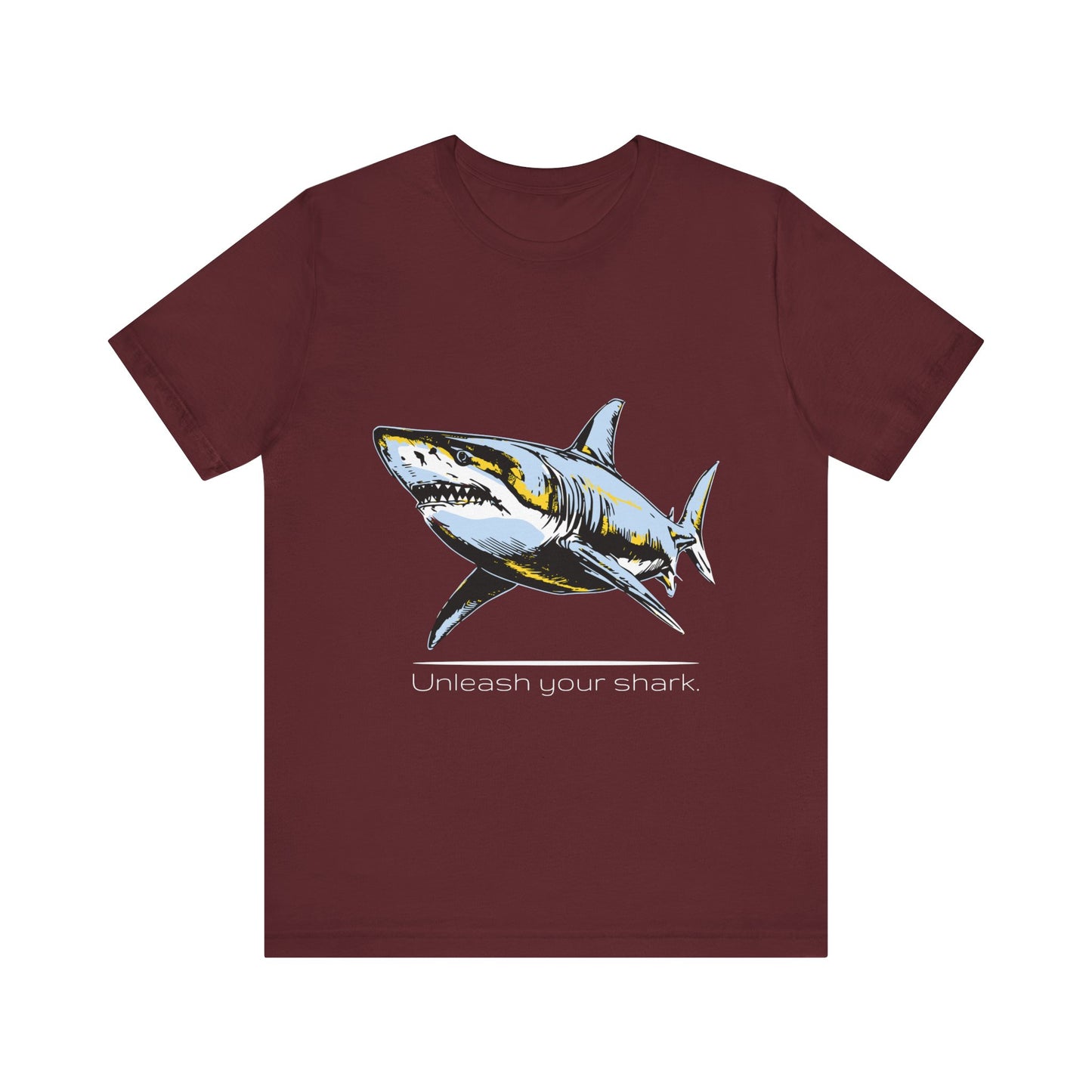 Great White Shark Ultimate "Unleash your shark" Graphic Unisex Jersey Tee