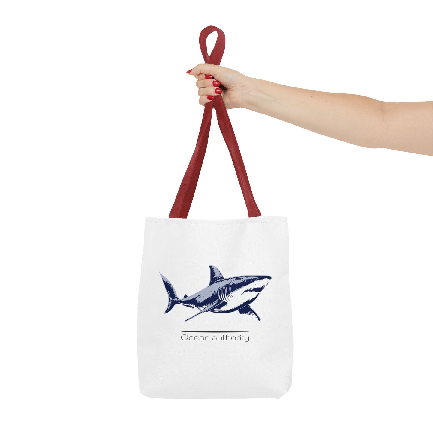 Shark Tote Bag — 'Ocean Authority' & 'Unleash Your Shark' Printed Tote