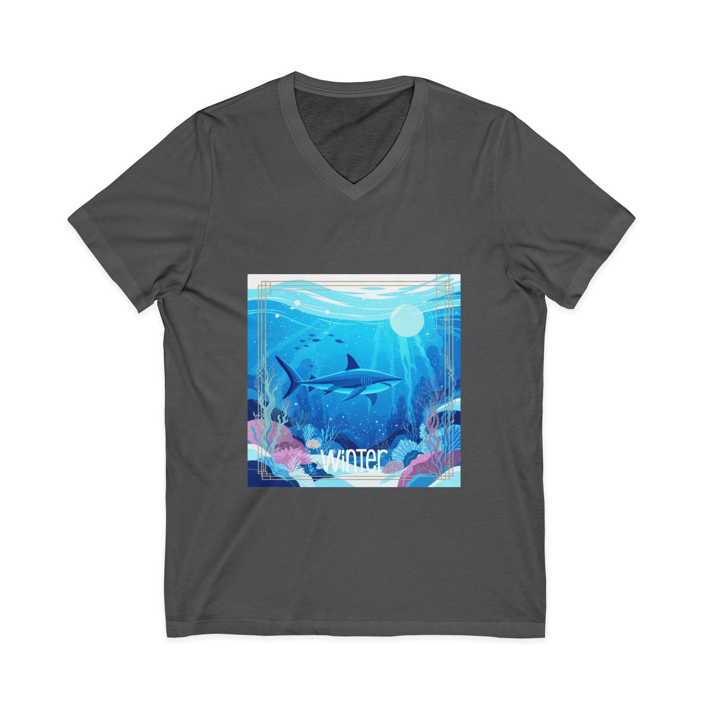 •V• Shark V-Neck Tee - Ocean Seasons 1 Winter