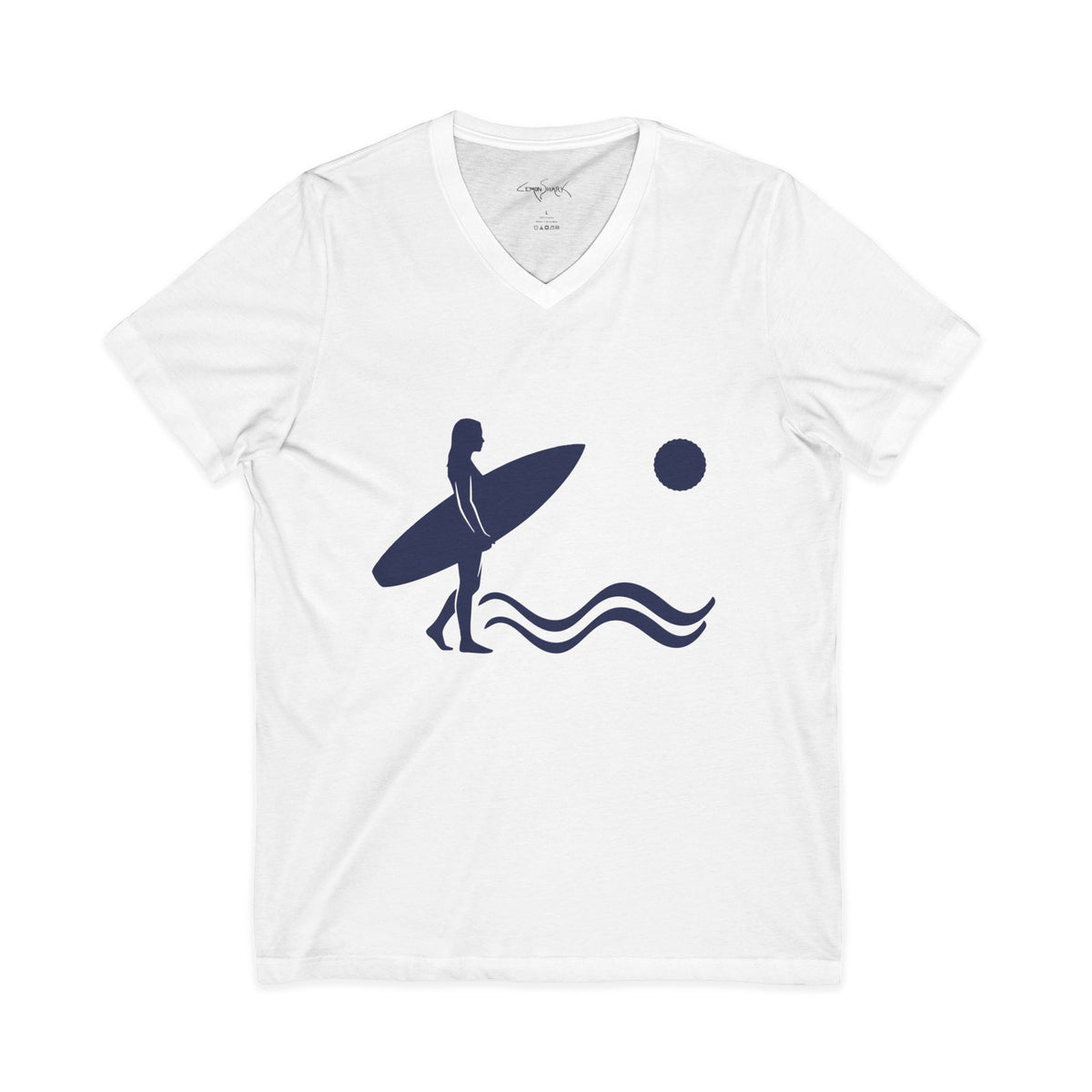 •V• Surfer V-Neck Tee - Silhouette