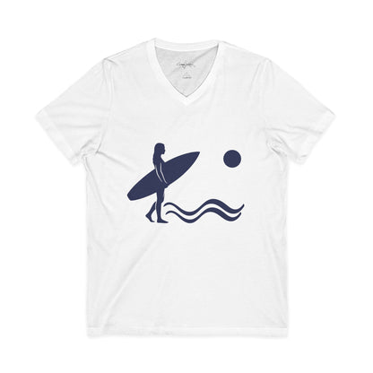 •V• Surfer V-Neck Tee - Silhouette