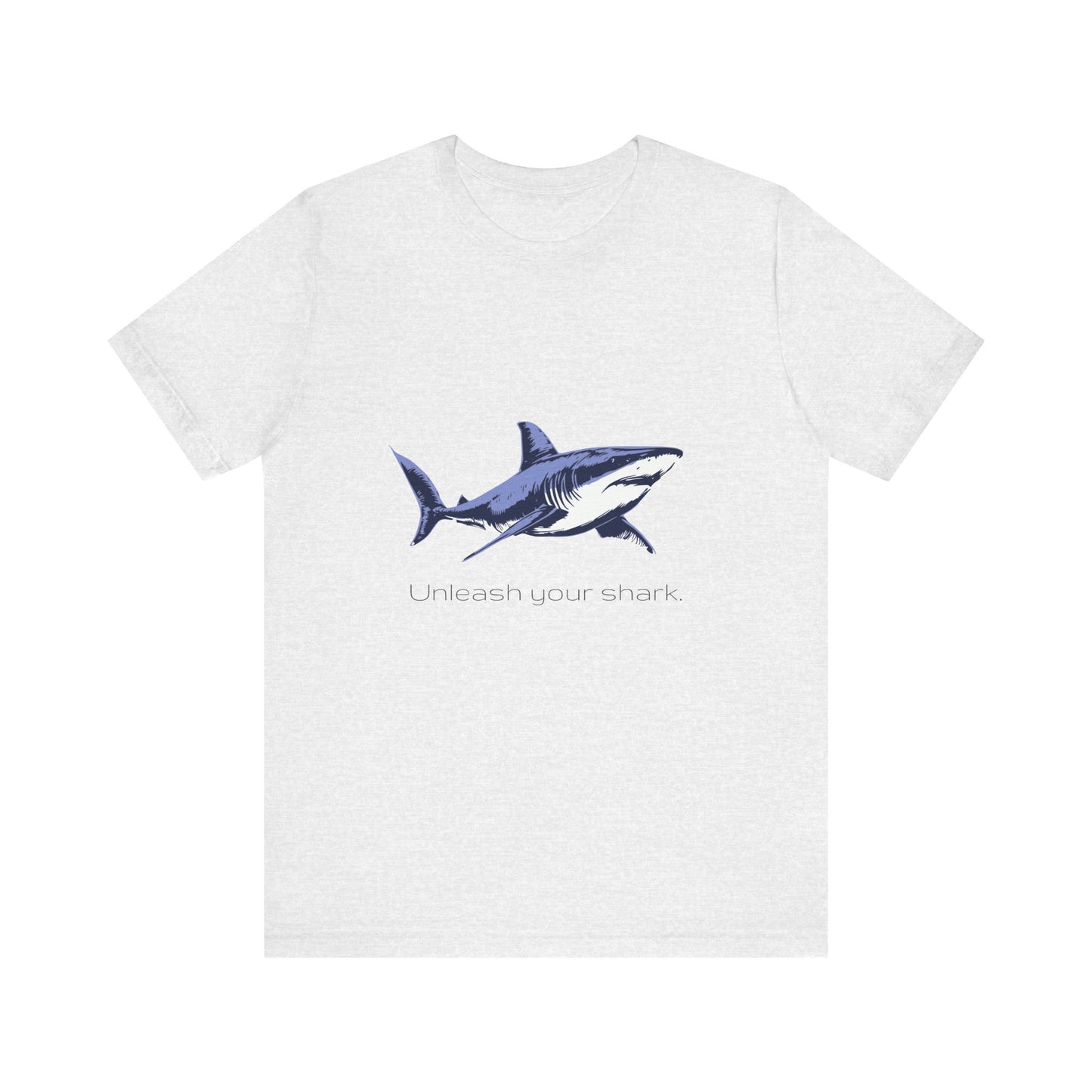 Great White Shark "Unleash your shark" Graphic Unisex Jersey Tee