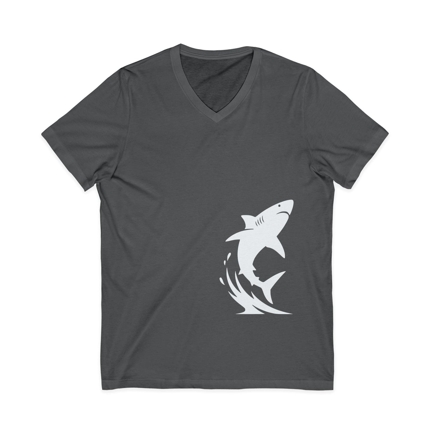 •V• Shark V-Neck Tee - Breach White