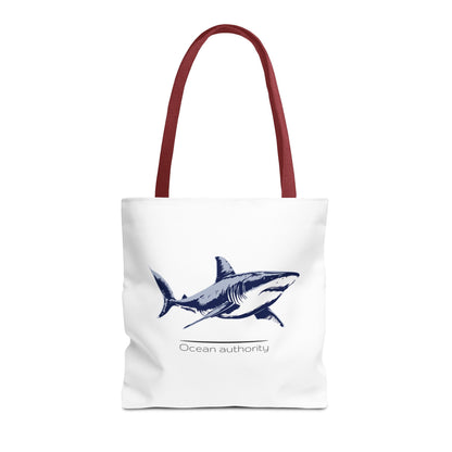 Shark Tote Bag — 'Ocean Authority' & 'Unleash Your Shark' Printed Tote