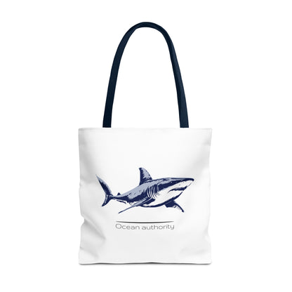 Shark Tote Bag — 'Ocean Authority' & 'Unleash Your Shark' Printed Tote