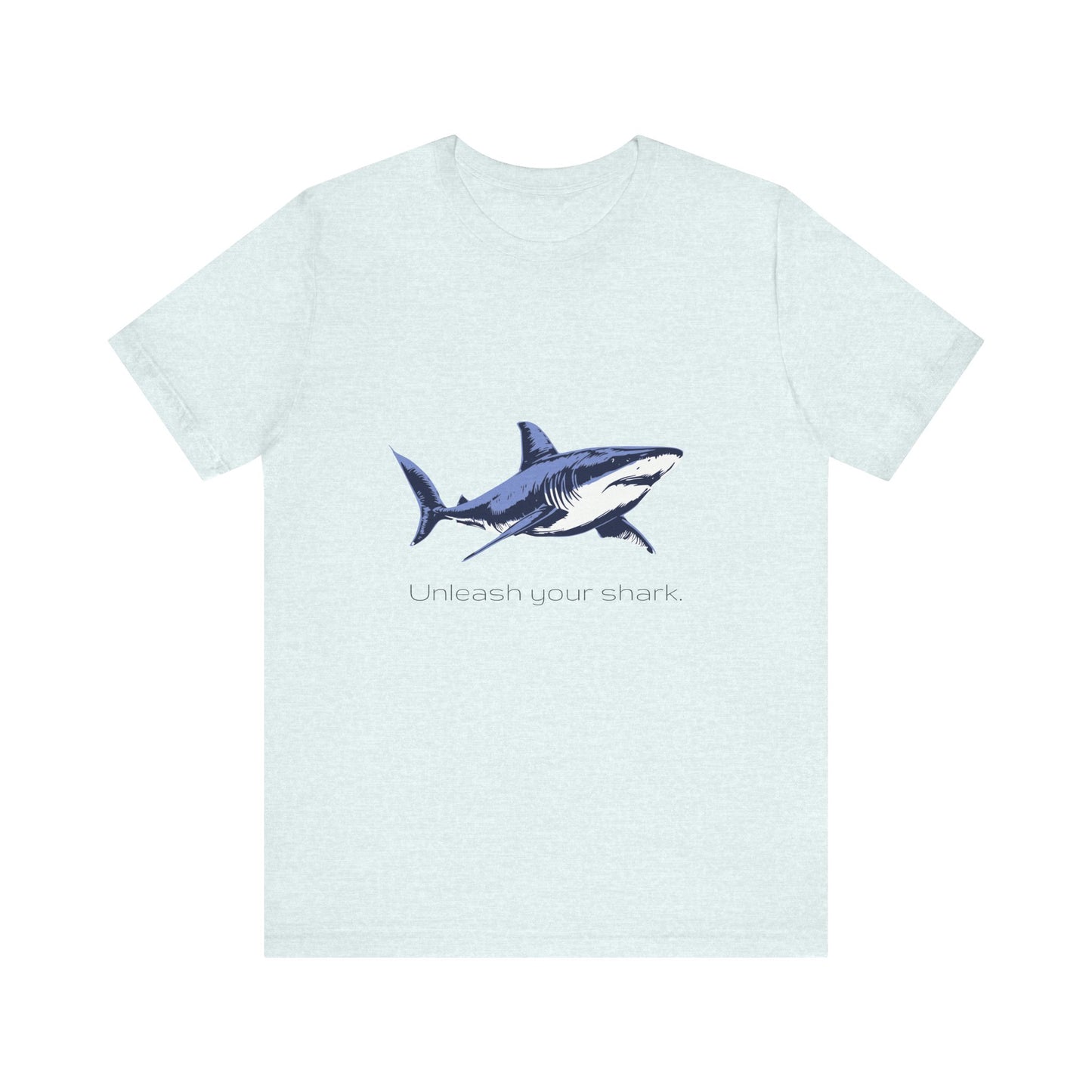 Great White Shark "Unleash your shark" Graphic Unisex Jersey Tee