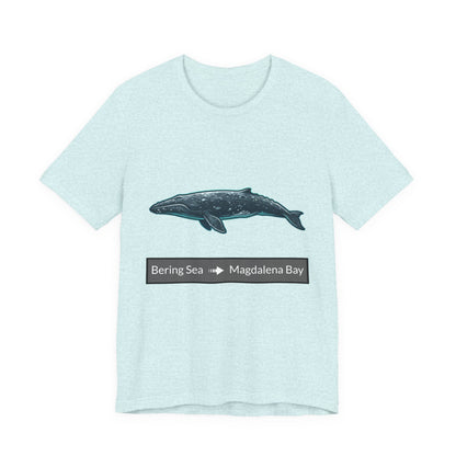 Gray Whale Tee - Migration "Bering Sea to Magdalena Bay"