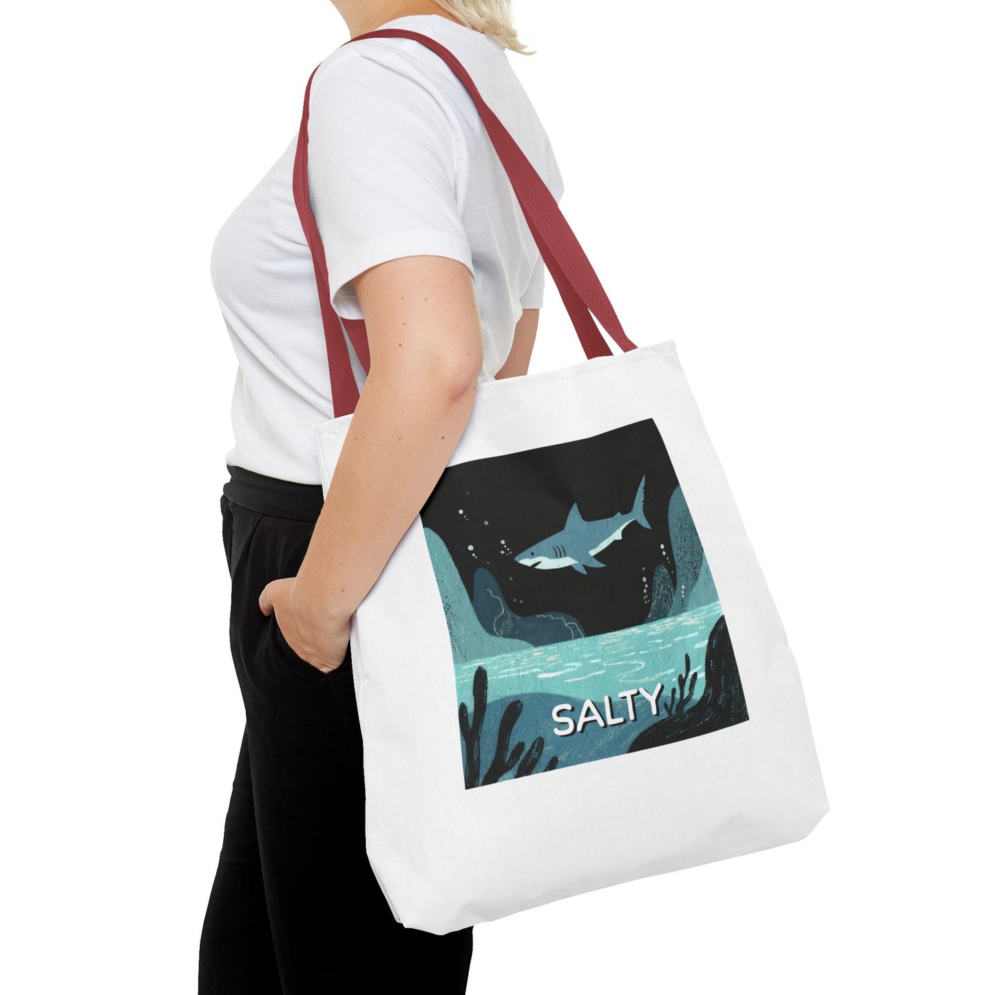 Shark Tote Bag - "Salty"