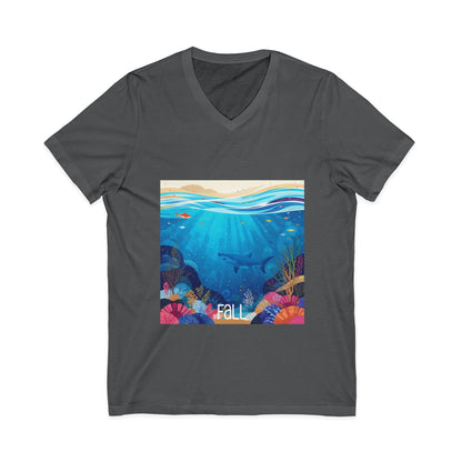 •V• Shark V-Neck Tee - Ocean Seasons 1 Fall