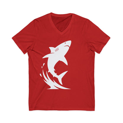 •V• Shark V-Neck Tee - Breach White