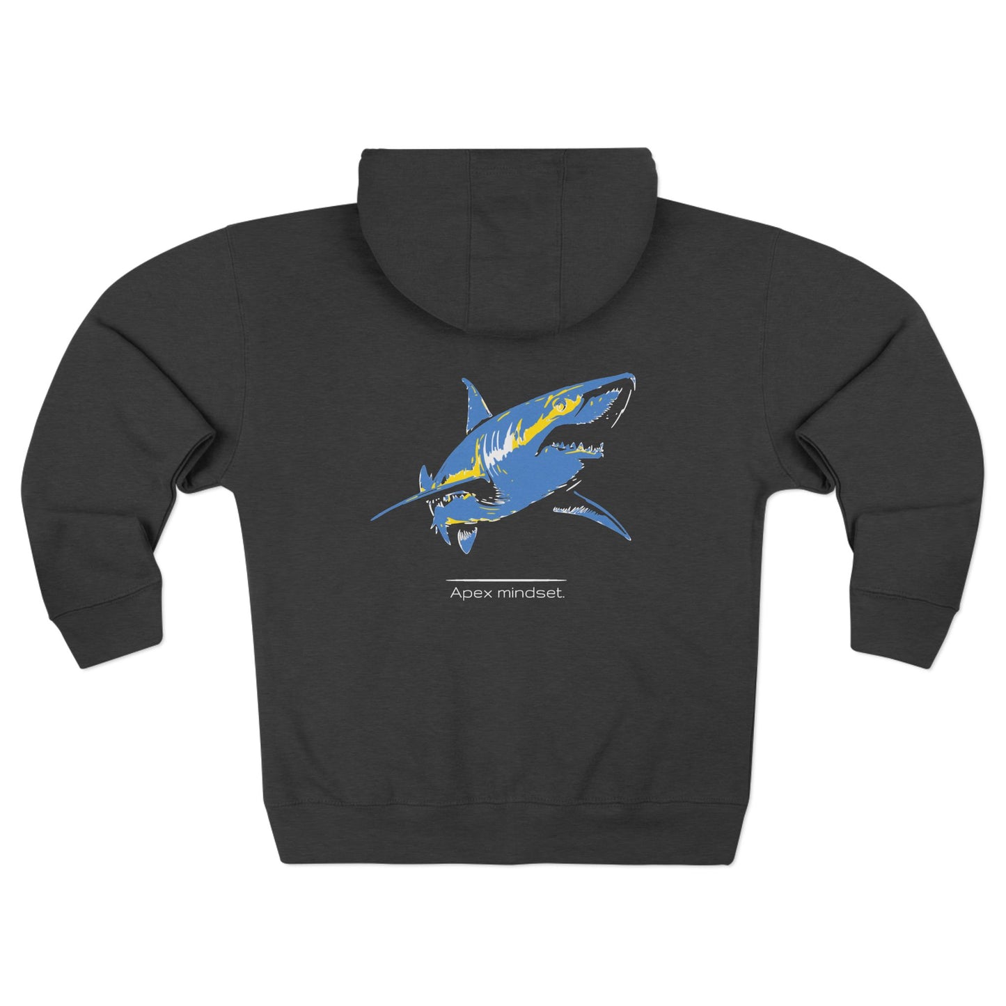 Blue Shark "Apex mindset" Graphic Unisex Comfort Zip Hoodie