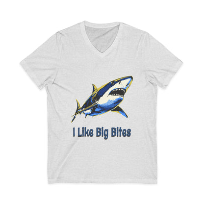 •V• Shark V-Neck Tee - I Like Big Bites